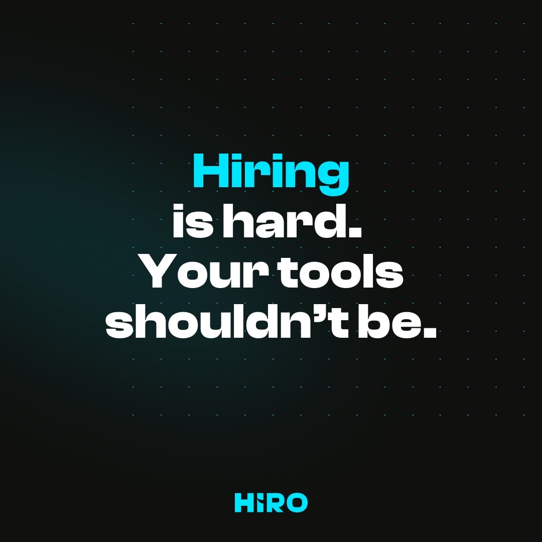 Hiring is hard